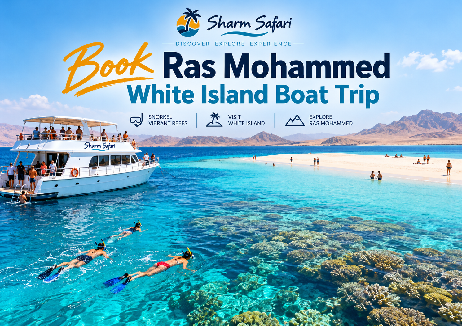 book ras mohammed white island boat trip